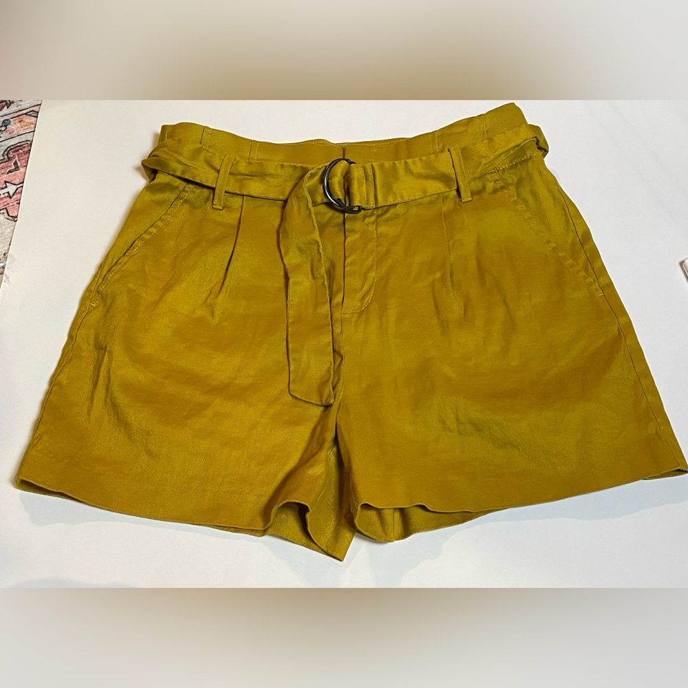 Banana Republic High Waist Mustard Shorts size 8